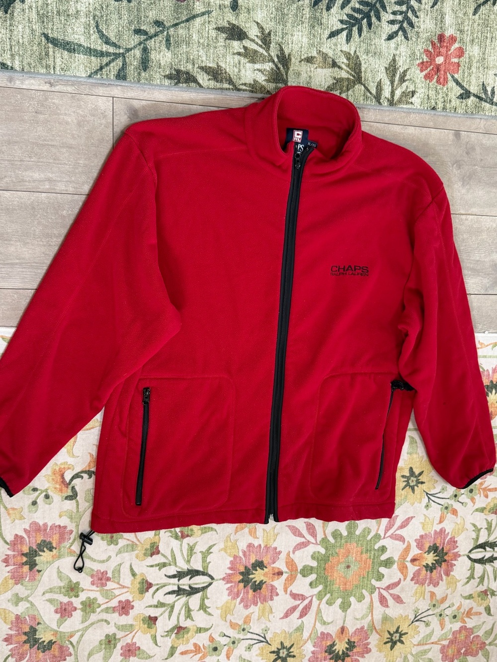 Vintage Chaps Ralph Lauren Men’s Full Zip Fleece Jacket Size XL